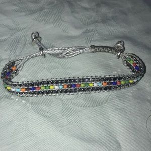 Adjustable cord bracelet